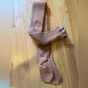 DÔEN Brown Ribbed Women’s Tights